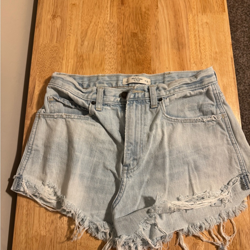Abercrombie & Fitch Light Wash Jean Shorts